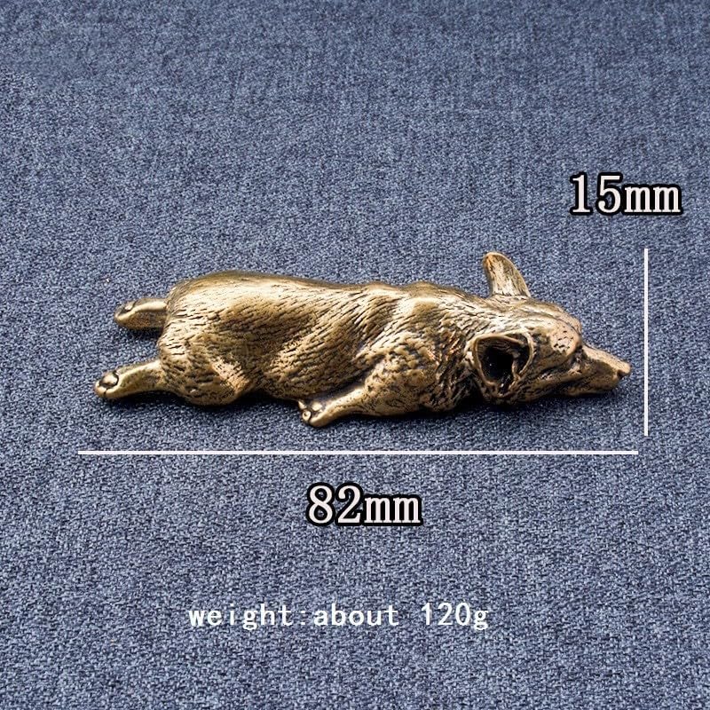 Amazon.co.jp: 117g 犬 いぬ イヌ コーギー かわいい 動物 真鍮